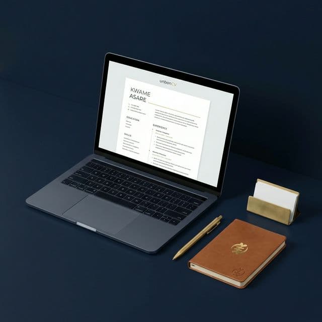 Interface de création de CV sur unbonCV